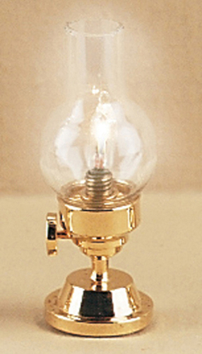 Dollhouse Miniature Traditional Hurricane Lamp